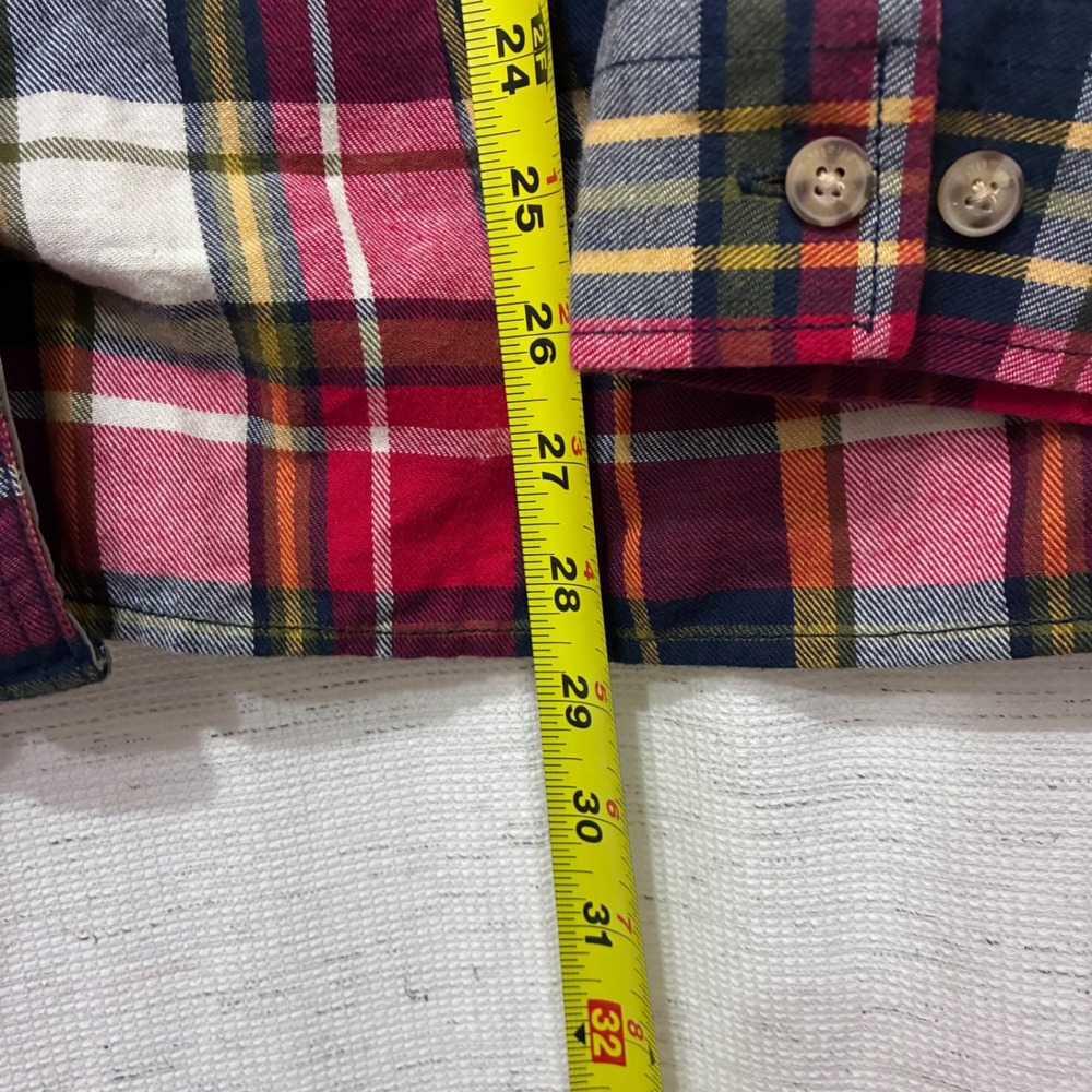 Duluth Trading Co Womens XL Flannel Shirt Red Plaid NWT Western Country Camping - Picture 4 of 9